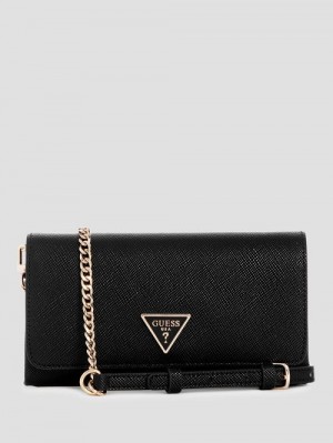Guess Noelle Crossbody Organizer Zwart | GUESS-SN29002