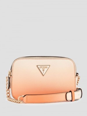 Guess Noelle Ombre Camera Crossbody Oranje | GUESS-SN28772