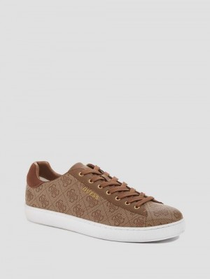 Guess Nola Quattro G Low-Top Sneakers Bruin | GUESS-SN31896