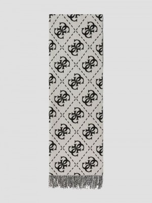 Guess Nolana Quattro G Scarf Zwart | GUESS-SN30186