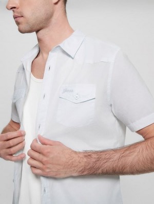 Guess Nottingham Shirt Blauw | GUESS-SN31146
