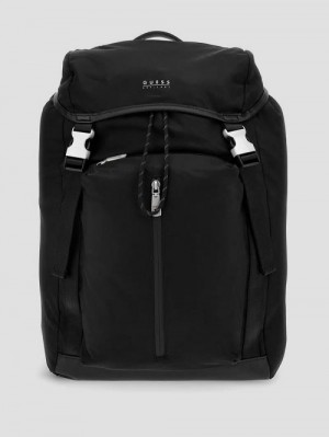 Guess Nylon Buckle Backpack Zwart | GUESS-SN31733