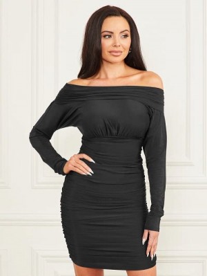Guess Oriana Dress Zwart | GUESS-SN26869