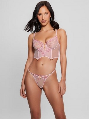 Guess Oriana Lace Thong Roze | GUESS-SN28643