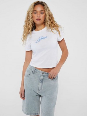 Guess Originals Airbrush Tee Wit | GUESS-SN27094