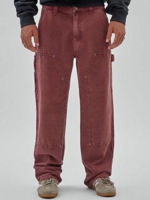 Guess Originals Canvas Carpenter Pant Rood | GUESS-SN31409