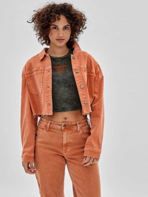 Guess Originals Denim Jacket Oranje | GUESS-SN27910