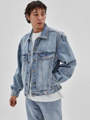 Guess Originals Denim Kit Jacket Blauw | GUESS-SN30818