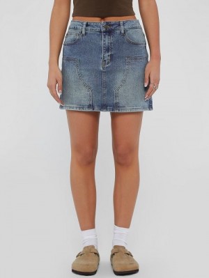 Guess Originals Denim Mini Skirt Blauw | GUESS-SN26510