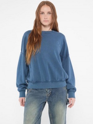 Guess Originals Distressed Pullover Blauw | GUESS-SN27736