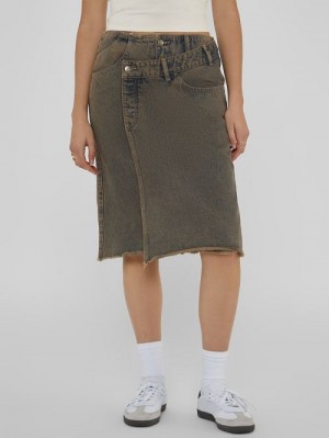 Guess Originals Double Skirt Bruin | GUESS-SN28152