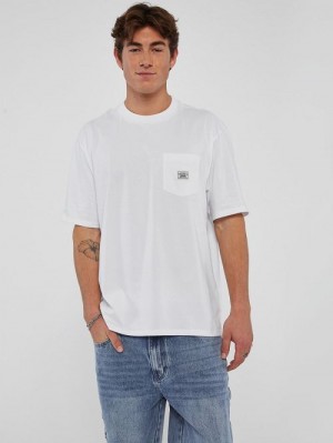 Guess Originals Eco Label Tee Wit | GUESS-SN30477