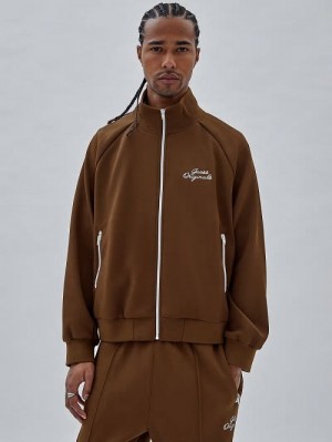 Guess Originals Eco Tricot Track Jacket Bruin | GUESS-SN30741