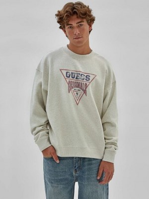 Guess Originals Eco Vintage Heather Dev Sweatshirt Grijs | GUESS-SN30892