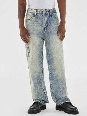 Guess Originals Faded Denim Carpenter Jeans Blauw | GUESS-SN30344
