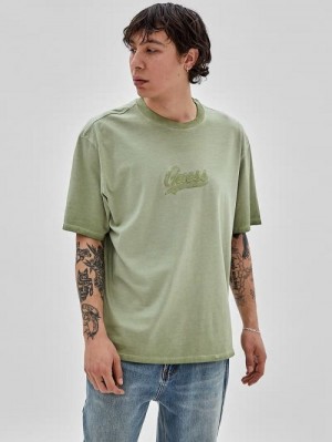 Guess Originals Icon Logo Tee Groen | GUESS-SN30471