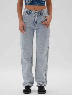 Guess Originals Kit Acid Washed Carpenter Jeans Blauw | GUESS-SN28210