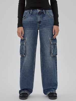 Guess Originals Kit Cargo Jeans Blauw | GUESS-SN26553