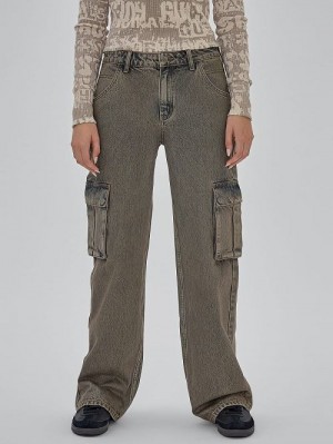 Guess Originals Kit Cargo Jeans Bruin | GUESS-SN26583