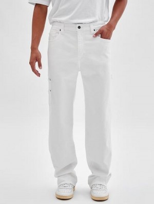 Guess Originals Kit Carpenter Jeans Wit | GUESS-SN30379