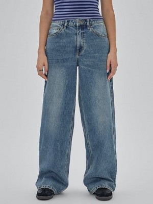 Guess Originals Kit Flare Jeans Blauw | GUESS-SN26570