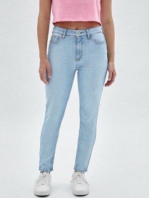 Guess Originals Kit Super High-Rise Skinny Jeans Blauw | GUESS-SN26517