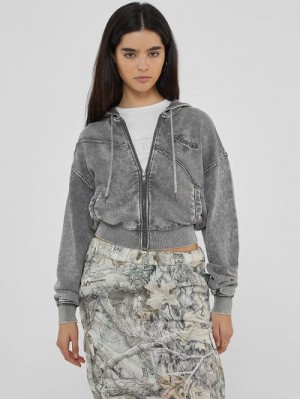 Guess Originals Panel Washed Hoodie Zwart | GUESS-SN27975