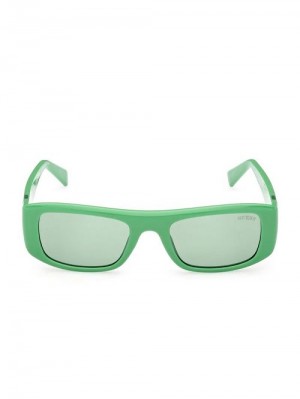 Guess Originals Rectangle Sunglasses Groen | GUESS-SN30050
