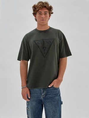 Guess Originals Triangle Tee Groen | GUESS-SN30629