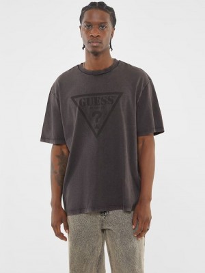 Guess Originals Triangle Tee Zwart | GUESS-SN30592