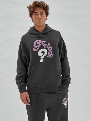 Guess Originals Wavy Hoodie Zwart | GUESS-SN30906