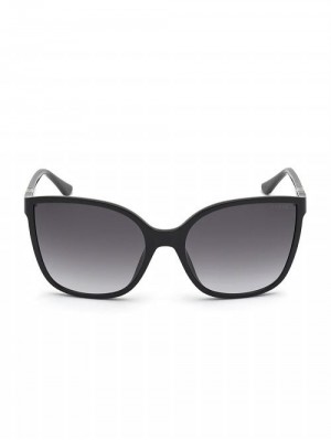 Guess Oversized Cat-Eye Sunglasses Zwart | GUESS-SN30075