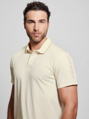 Guess Paul Pique Polo Wit | GUESS-SN31164