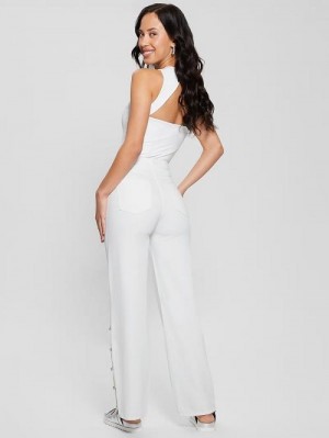 Guess Paz Wide-Leg Jeans Wit | GUESS-SN26546