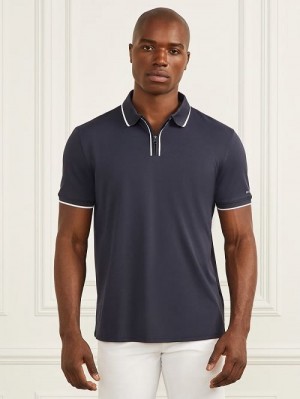 Guess Performance Polo Blauw | GUESS-SN31193
