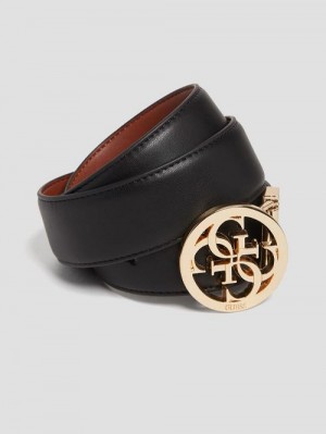 Guess Priscilla Reversible Quattro G Belt Zwart | GUESS-SN30238