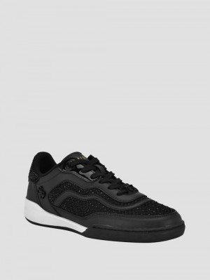 Guess Pritie Rhinestone Sneakers Zwart | GUESS-SN29509