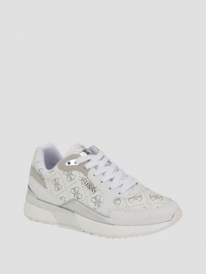 Guess Quattro G Joggers Wit | GUESS-SN29561