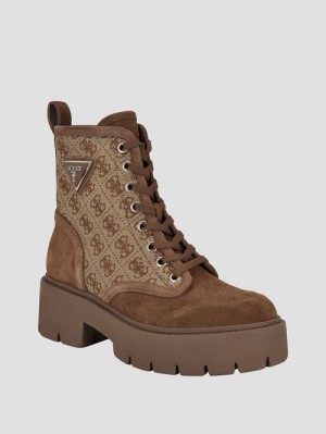 Guess Quattro G Utility Boots Bruin | GUESS-SN29956