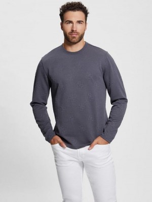 Guess Quattro Logo Sweater Grijs | GUESS-SN30898