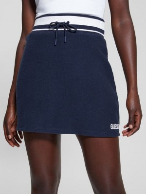 Guess Raquelle Logo Skirts Blauw | GUESS-SN28441