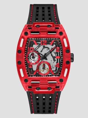 Guess Red Chronograph Watch Goud | GUESS-SN31629