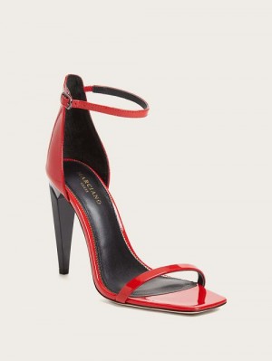 Guess Revel Patent Leather Heel Rood | GUESS-SN29829