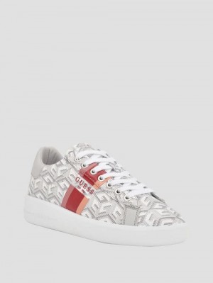 Guess Reyhana G-Cube Low-Top Sneakers Grijs | GUESS-SN29504