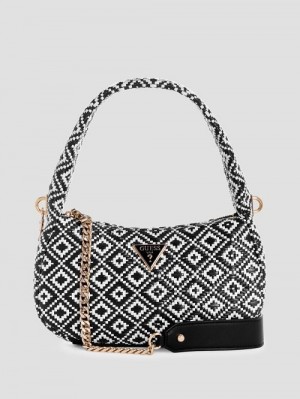 Guess Rianee Hobo Zwart | GUESS-SN29134