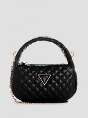 Guess Rianee Mini Hobo Zwart | GUESS-SN28890