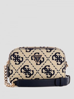 Guess Ruma Quattro G Camera Crossbody Blauw | GUESS-SN28692