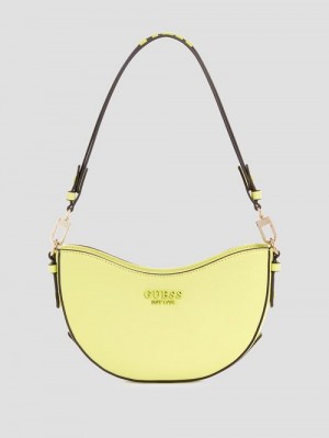 Guess Sarita Top-Zip Shoulder Bag Geel | GUESS-SN29144