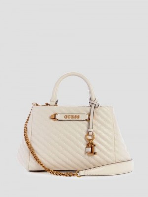 Guess Sela Small Girlfriend Satchel Wit | GUESS-SN29314