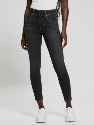 Guess Shape Up Skinny Denim Jeans Zwart | GUESS-SN26567